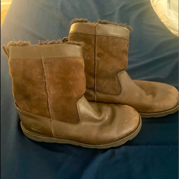 UGG Other - UGG Chestnut/brown Wrangall model suede and leather men’s boots size 11
